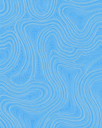 Abstract Blue White Swirl Pattern Rug