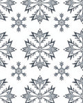 Gray Frost Snowflake Medallion Rug