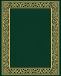 Intricate Gold Border Deco Rug