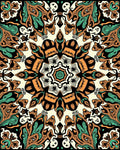 Bold Floral Mandala Style Rug