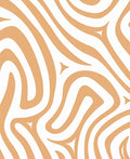 Abstract Tan Wave Pattern Rug
