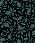 Dark Leafy Vine Pattern Rug