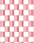 Geometric Pink Checkerboard Pattern Rug