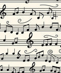 Musical Notes Pattern With Treble Clefs Rug
