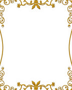 Ornate Gold Scroll Pattern Rug