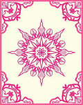 Vibrant Bright Floral Mandala Rug
