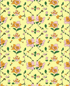 Whimsical Floral Vine Pattern Rug