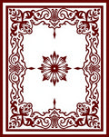 Intricate Floral Corner Medallion Rug