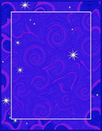 Starry Night Swirl Pattern Rug