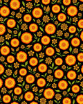 Vibrant Floral Patterned Folk Rug