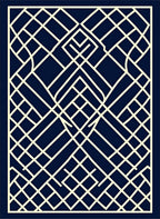 Geometric Intersecting Lines Design Rug