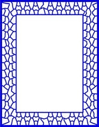 Contempary Blue Abstract Geometric Pattern Rug