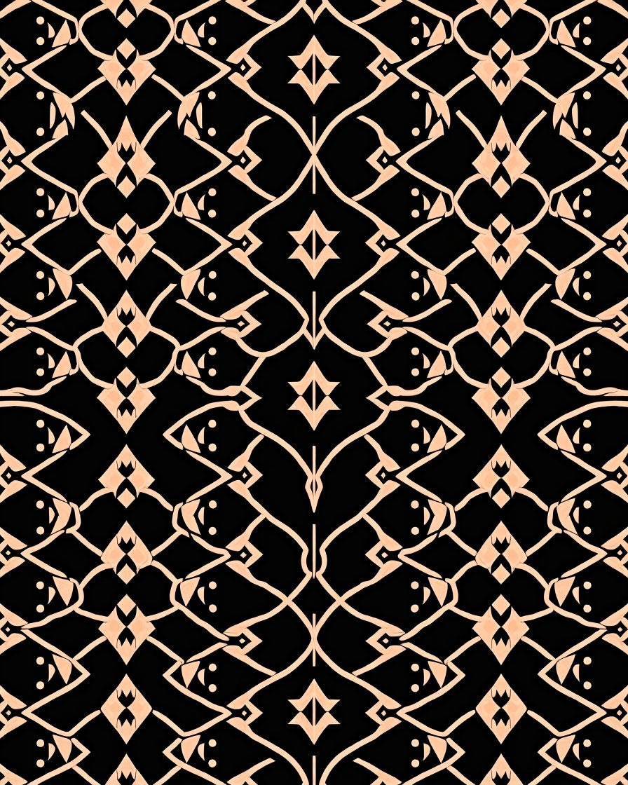 Interlocking Geometric Pattern Design Rug