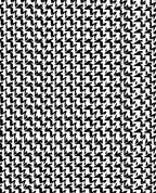 Classic Monochrome Houndstooth Pattern Rug