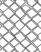 Geometric Diagonal Chain Link Abstract Rug