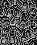 Striped Wave Pattern Accent Rug