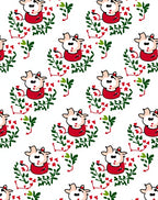 Whimsical Red Floral Goat Meadow Rug