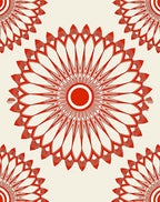 Radiant Sunburst Mandala Design Rug