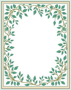 Vine Leaf Border Classic Design Rug