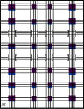 Bold Plaid Squares Graphic Rug