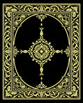 Ornate Floral Central Medallion Design Rug