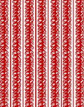 Crimson White Vertical Intricate Stripe Rug