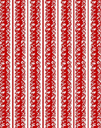Crimson White Vertical Intricate Stripe Rug