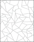 Black White Abstract Geometric Crackle Pattern Rug