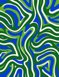 Groovy Swirl Pattern Rug