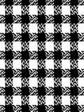 Bold Black White Checkered Pattern Rug
