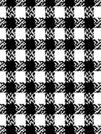 Bold Black White Checkered Pattern Rug
