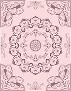 Floral Mandala Pattern Rug