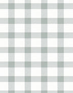 Soft Grey Buffalo Check Pattern Rug
