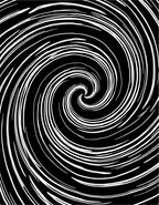 Monochromatic Swirl Line Pattern Rug