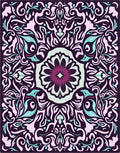 Ornate Floral Swirls Pattern Rug