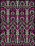 Bold Floral Ivory Pink Pattern Rug