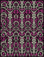 Bold Floral Ivory Pink Pattern Rug