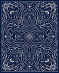 Ornate Swirling Floral Pattern Rug