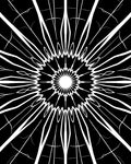 Bold Radial Starburst Pattern Rug