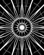Bold Radial Starburst Pattern Rug