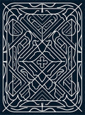 Modern Geometric Symmetry Lines Rug