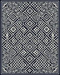 Classic Filigree Diamond Pattern Rug