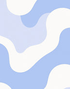 Abstract Pastel Wave Pattern Rug