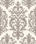 Elegant Damask Scroll Pattern Rug