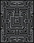 Abstract Geometric Maze Design Rug