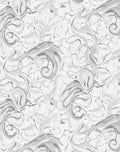 Monochrome Swirl Abstract Design Rug