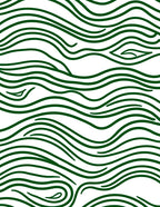 Deep Forest Wavy Line Pattern Rug