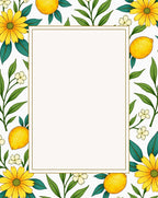 Lemon Blossom Garden Pattern Rug