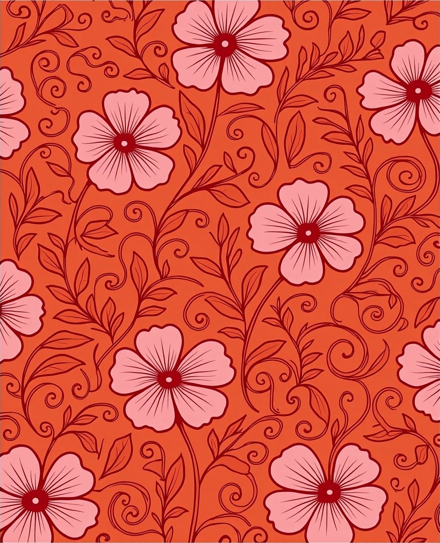 Ornate Floral Pattern Design Rug