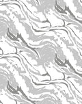 Abstract Swirls Light Gray Design Rug